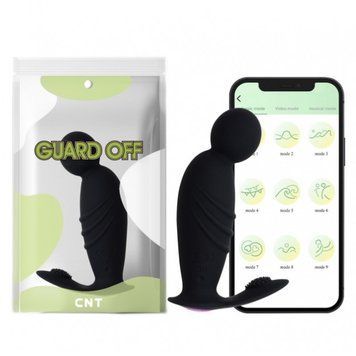 Массажер простаты для мужчин Min Moai Anal Plug App Version Black, Черный - 1