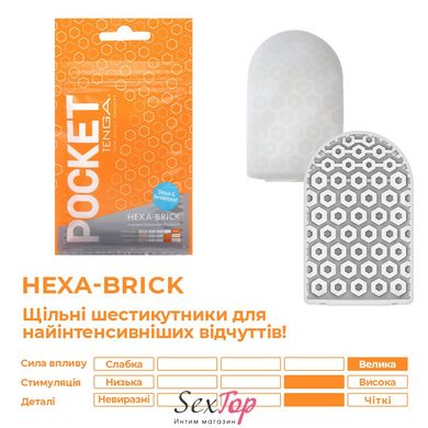 Мастурбатор TENGA Pocket Hexa-Brick SO5597 фото