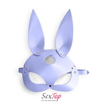 Шкіряна маска Зайчика Art of Sex - Bunny mask, колір Лавандовий SO9648 фото