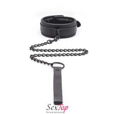 Стильный черный бдсм набор Luxury Leather Bondage Kit 3 Pieces IXI61258 фото