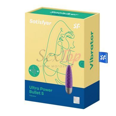 Мінівібратор Satisfyer Ultra Power Bullet 5 Violet - фото товару 7