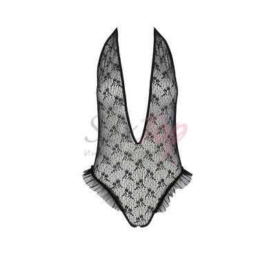 Боді монокіні з глибоким декольте Passion OTAVIA BODY S/M, black - фото товару 3