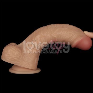 Ременной вибрострапон реалистичный на присоске телесного цвета Lovetoy Vibrating Enhanced Strap on Set трусы XS/S/M &mdash;  фото товара 7