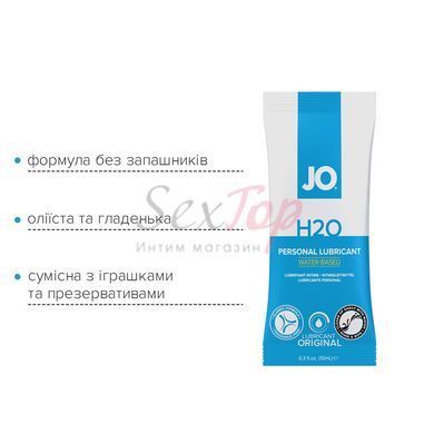 Набор лубрикантов Foil Display Box &ndash; JO H2O Lubricant &ndash; Original &ndash; 12 x 10ml &mdash;  фото товара 4