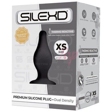 Анальная пробка SilexD (Model 2 size XS) двухслойная, силикон+Silexpan, диаметр 2,9см &mdash;  фото товара 2