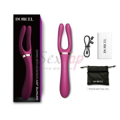Вібратор-стимулятор Dorcel INFINITE JOY PLUM, багатофункціональний, унісекс - фото товару 6