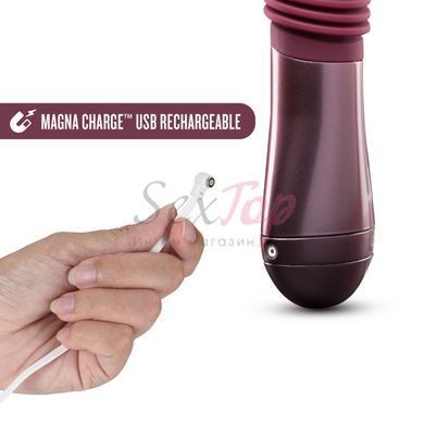 Пульсатор Temptasia by Blush - Trixie Thrusting Dildo - Wine Red &mdash;  фото товара 3