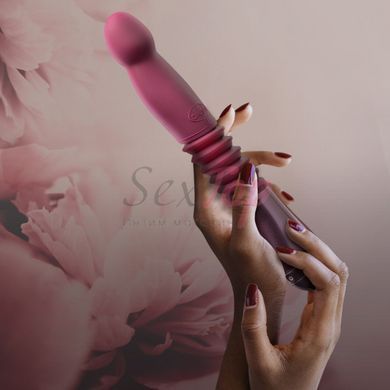 Пульсатор Temptasia by Blush - Trixie Thrusting Dildo - Wine Red &mdash;  фото товара 9