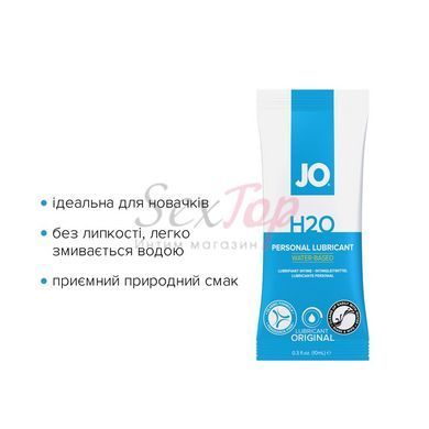 Набор лубрикантов Foil Display Box &ndash; JO H2O Lubricant &ndash; Original &ndash; 12 x 10ml &mdash;  фото товара 3