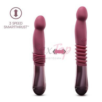 Пульсатор Temptasia by Blush - Trixie Thrusting Dildo - Wine Red &mdash;  фото товара 4