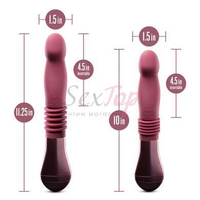Пульсатор Temptasia by Blush - Trixie Thrusting Dildo - Wine Red &mdash;  фото товара 5