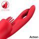 Двойной вибратор с отростком для клитора красный Action Bilma Vibe Brushing Clit Stimulator Alternating Function &mdash; фото 5 из 10