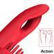 Двойной вибратор с отростком для клитора красный Action Bilma Vibe Brushing Clit Stimulator Alternating Function &mdash; фото 7 из 10