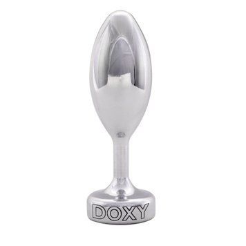 Металева анальна пробка DOXY Butt Plug SMOOTH, гладенька, діаметр 3,3 см,  - 1