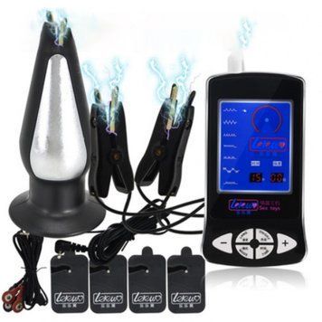 Sex men and women with masturbation electric shock orgasm anal plug breast clip patch &mdash;  фото товара 1