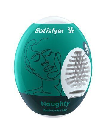 Самосмазывающийся мастурбатор-яйцо Satisfyer Masturbator Egg Naughty, одноразовый, не требует смазки &mdash;  фото товара 1