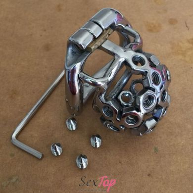 Stainless Steel Male Chastity Device / Stainless Steel Chastity Cage IXI50007 фото