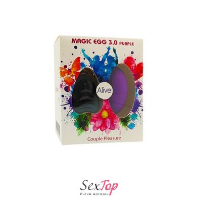 Віброяйце Alive Magic Egg 3.0 Purple з пультом ДК, на батарейках AL40763 фото