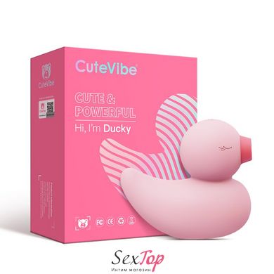 Вакуумный вибратор-уточка CuteVibe Ducky Pink SO6553 фото