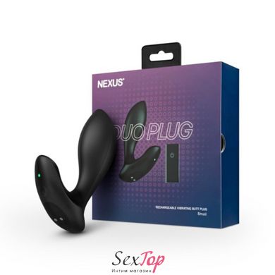 Анальная пробка Nexus DUO Remote Control Beginner Butt Plug Small - Black SO8696 фото