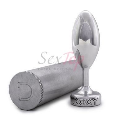 Металева анальна пробка DOXY Butt Plug SMOOTH, гладенька, діаметр 3,3 см - фото товару 4