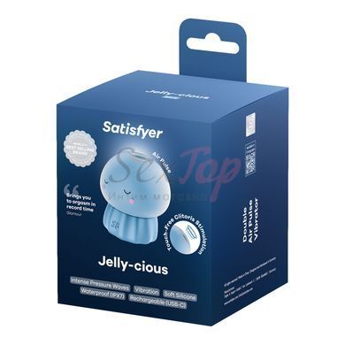 Вакуумний кліторальний стимулятор Satisfyer Jelly-cious Blue - фото товару 5