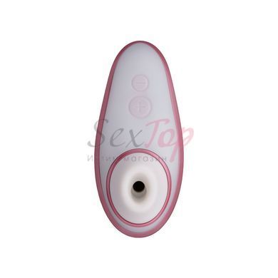 Вакуумний кліторальний стимулятор Womanizer Liberty Pink, магнітна кришка, 2 насадки - фото товару 3
