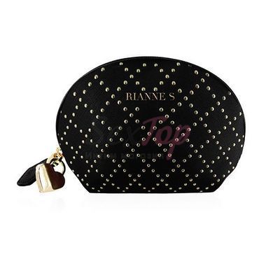 Вибропуля RIANNE S - Classique Vibe мини-вибратор на 7 режимов, чехол-косметичка Stud Black &mdash;  фото товара 3
