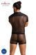 Комплект сітчастої чоловічої білизни Passion 052 SET MICHAEL 2XL/3XL black сорочка, боксери заклепки &mdash; фото 6 з 6