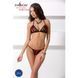 Комплект белья Passion MELISSA BIKINI L/XL, black, лиф со шнуровкой и трусики стринги &mdash; фото 3 из 7