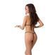 Комплект белья Passion MELISSA BIKINI L/XL, black, лиф со шнуровкой и трусики стринги &mdash; фото 2 из 7