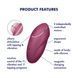 Вибратор Satisfyer Tap & Climax 1 Red &mdash; фото 7 из 8