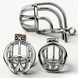 Анатомічний пояс вірності LEZEE Bend Metal Chastity Cage &mdash; фото 3 з 7