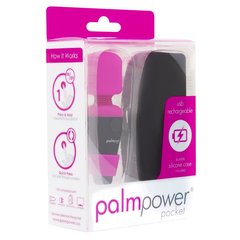 Міні вібромасажер PalmPower Pocket Розовый/черный 1