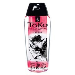 Лубрикант на водній основі Shunga Toko AROMA - Sparkling Strawberry Wine (165 мл), не містить цукру SO2532 фото