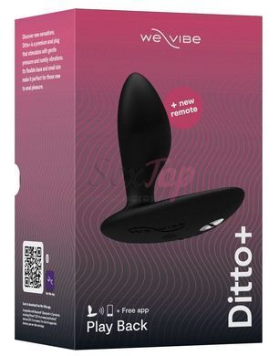 Анальная смарт-вибропробка We-Vibe Ditto+ Satin Black с пультом ДУ &mdash;  фото товара 10