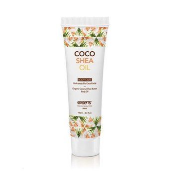 Органическое кокосовое масло карите (ши) для тела EXSENS Coco Shea Oil 100 мл, сертификат ECOCERT,  - 1