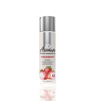 Натуральное массажное масло System JO Aromatix &mdash; Massage Oil &mdash; Strawberry 120 мл,  - 1