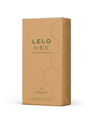 Презервативи LELO HEX Condoms Organic 12 Pack, тонкі та суперміцні - фото товару 1