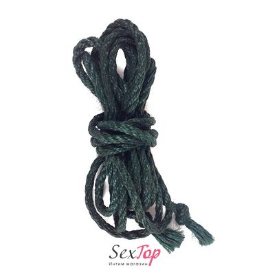 Джутовая веревка BDSM 8 метров, 6 мм, цвет зеленый SO5204 фото