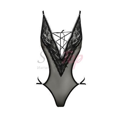 Боди монокини с декольте ERZA BODY black XXL/XXXL - Passion &mdash;  фото товара 3