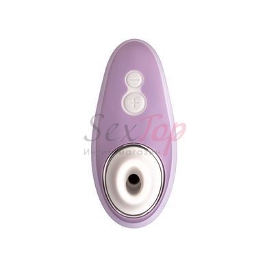 Вакуумний кліторальний стимулятор Womanizer Liberty Lilac, магнітна кришка, 2 насадки - фото товару 3