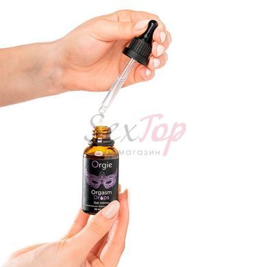 Возбуждающие капли для клитора Orgie Orgasm Drops, 30 мл, эффект разогрева и охлаждения,  - 2