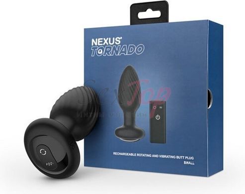 Анальна пробка Nexus TORNADO Small, ротація+вібрація, пульт ДК - фото товару 6
