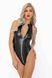 Боди Noir Handmade F294 Powerwetlook bodysuit with front zipper - M &mdash; фото 5 из 7