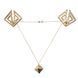 Зажимы для сосков с тяжелой подвеской LOCKINK Adjustable Nipple Clamps with Heavy Pendant - Golden &mdash; фото 1 из 10