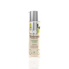Массажное масло System JO – Naturals Massage Oil – Coconut & Lime с натуральными эфирными маслами (1 SO6164 фото