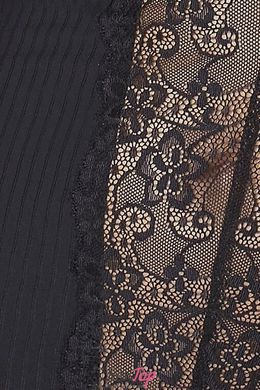 (SALE) Сорочка приталенная с чашечками ZOJA CHEMISE black 4XL/5XL - Passion, трусики PS1015 фото