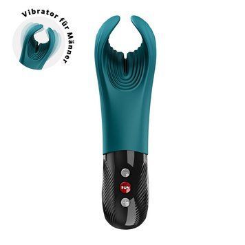 Вибратор для пениса Fun Factory MANTA Bottle Green, подходит для парных игр,  - 1