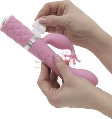Роскошный вибратор-кролик Pillow Talk - Kinky Pink с кристаллом Сваровски, мощный &mdash;  фото товара 6